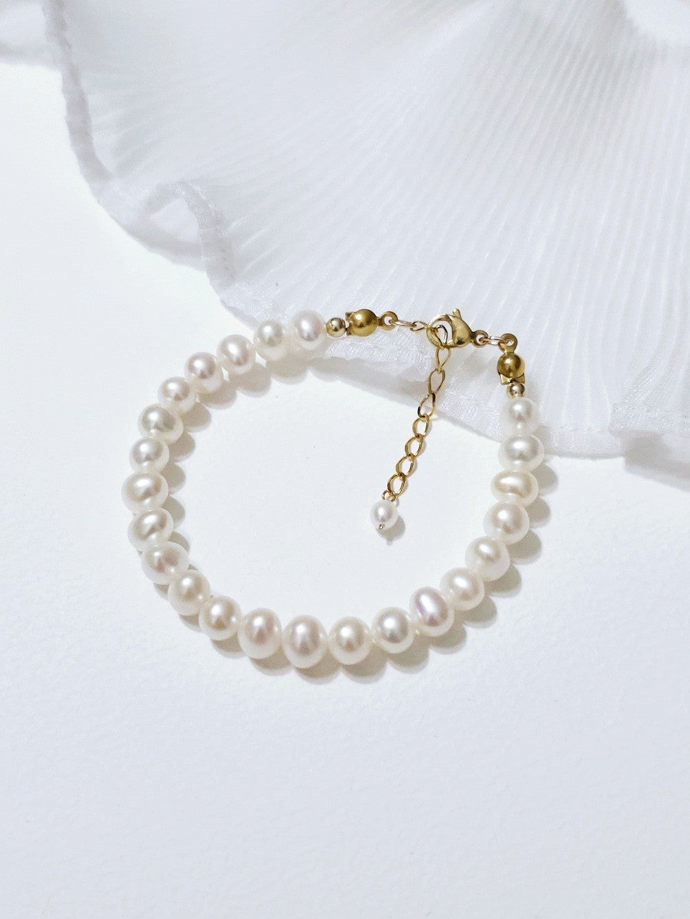 Bracelet perles mariage de culture d'eau douce Jacqueline - Prêt à porter bijoux mariage