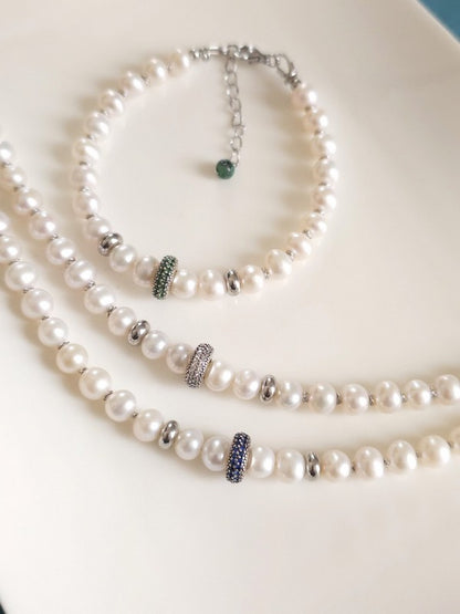 Bracelet unisexe Nago en perles de culture