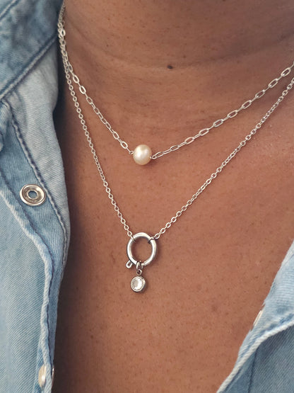 Collier Arya perle d'eau douce pêche