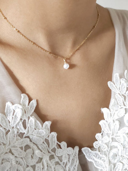 Bijoux mariage collier de dos Paloma perles