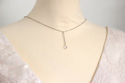 Collier de dos Damian chute de dos cristal brillant