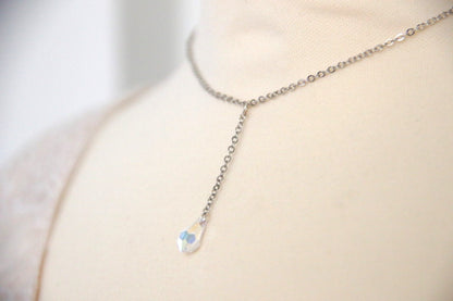 Collier de dos Damian chute de dos cristal brillant