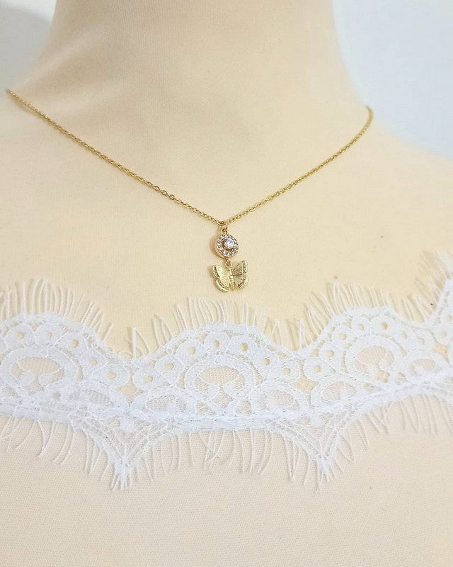 Collier de dos papillon - Prêt à porter bijoux mariage