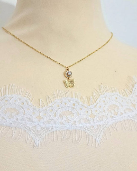 Collier de dos papillon - Prêt à porter bijoux mariage