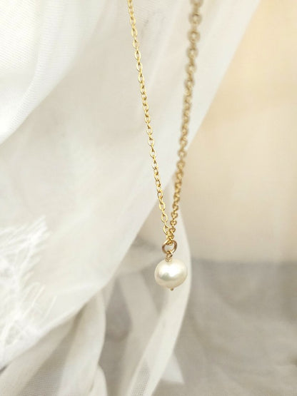 Collier mariage pendentif perle de culture