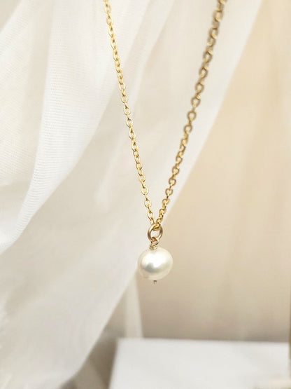Collier mariage pendentif perle de culture