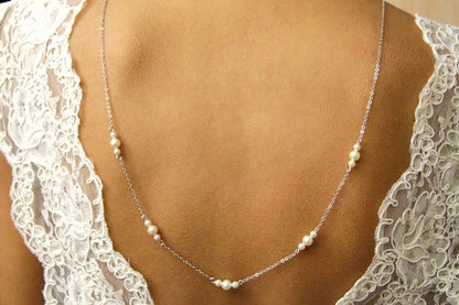 Elias collier de dos perles pour robe de mariée dos nu