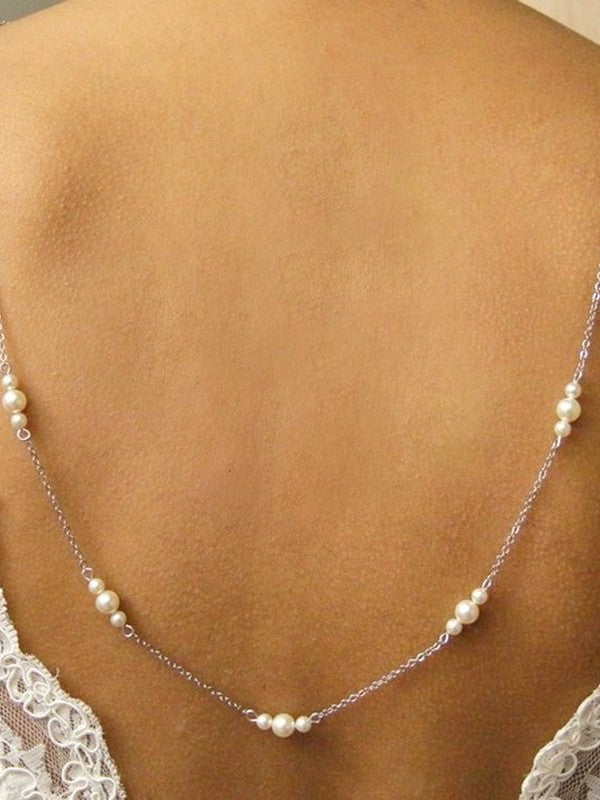 Elias collier de dos perles pour robe de mariée dos nu