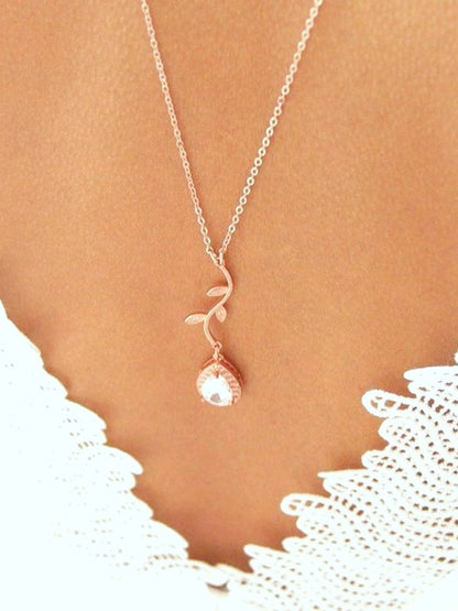 Cédia collier mariage sautoir de dos rose gold