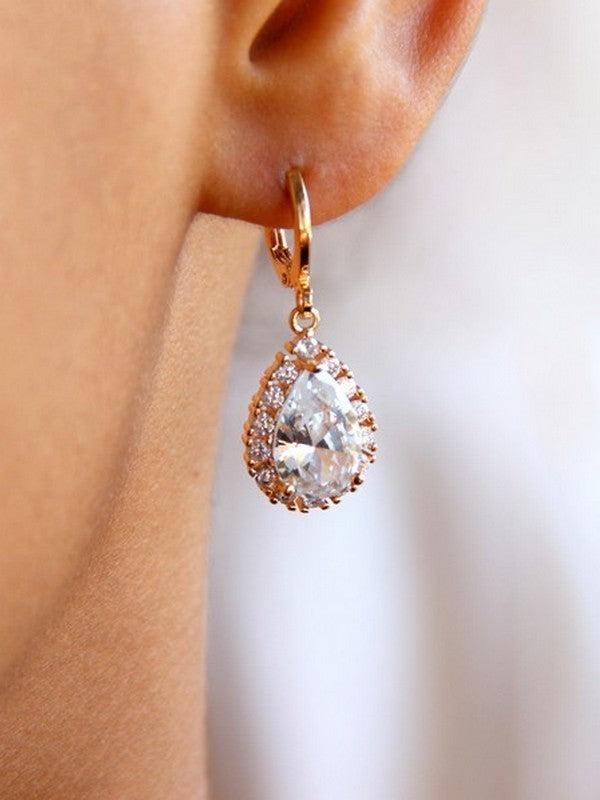 Mini créoles boucles d'oreilles mariage Bélinda
