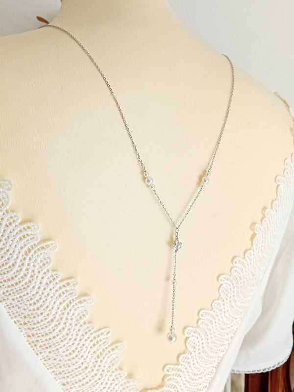 Parure mariage perles et zirconium - Prêt à porter bijoux mariage