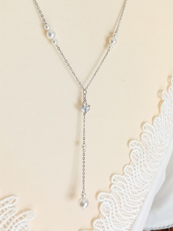 Parure mariage perles et zirconium - Prêt à porter bijoux mariage