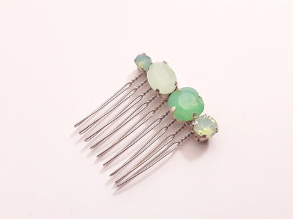 Alaman vert clair, peigne en cristal intemporel