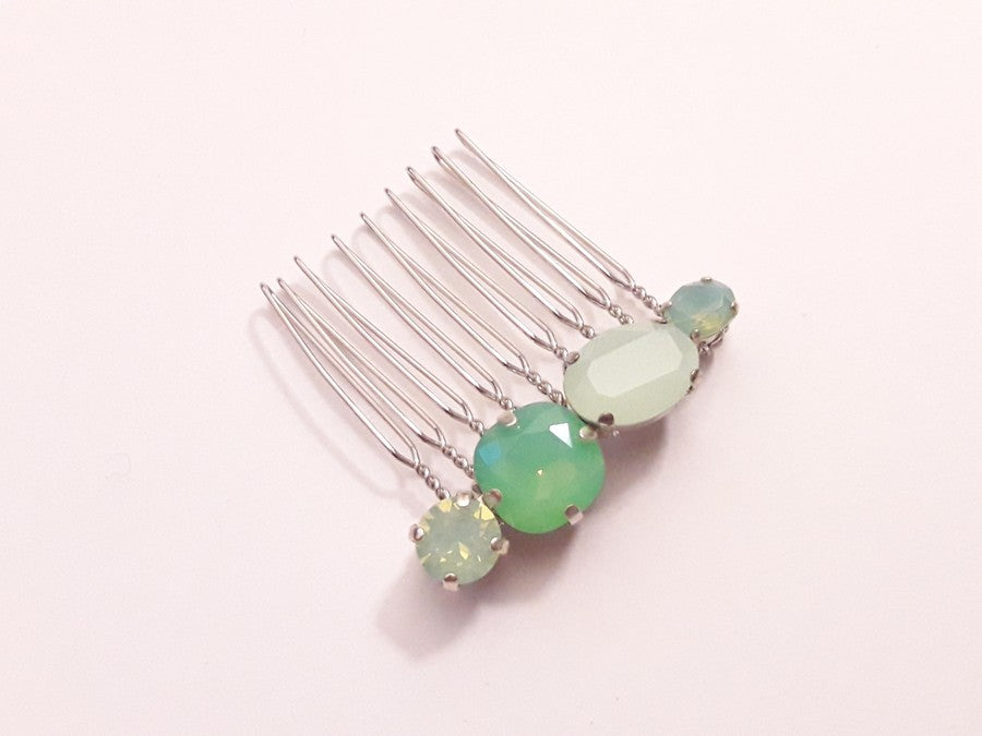 Alaman vert clair, peigne en cristal intemporel