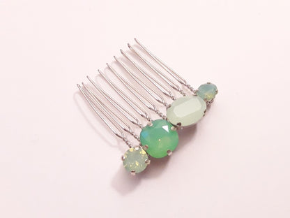 Alaman vert clair, peigne en cristal intemporel