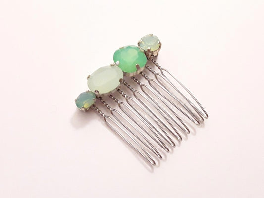 Alaman vert clair, peigne en cristal intemporel