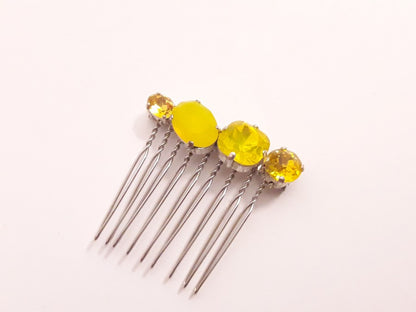 Peigne intemporel en cristal jaune n°2 Alaman