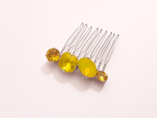 Peigne intemporel en cristal jaune n°2 Alaman