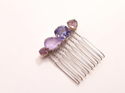 Peigne en cristal Alaman violet