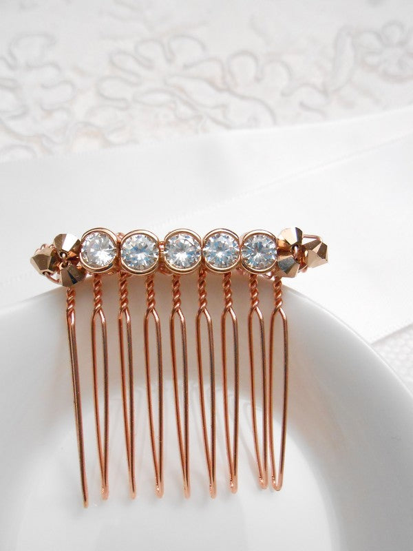Peigne de mariée cristaux pour coiffure mariage