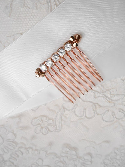 Peigne de mariée cristaux pour coiffure mariage