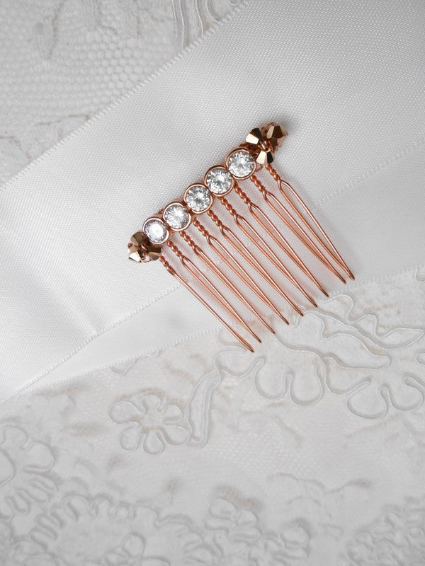 Peigne de mariée cristaux pour coiffure mariage