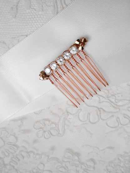 Peigne de mariée cristaux pour coiffure mariage