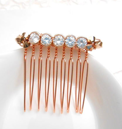 Peigne de mariée cristaux pour coiffure mariage