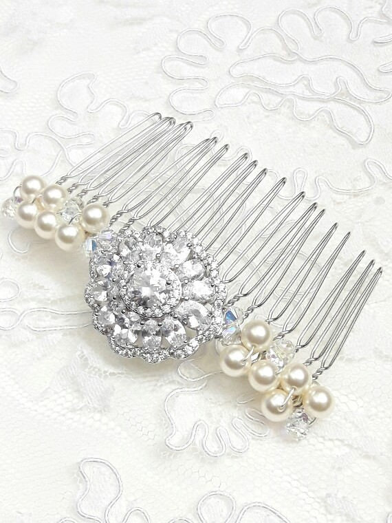 Peigne mariage, peigne mariée cristal, accessoire coiffure