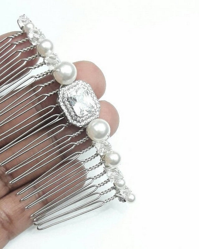 Peigne mariage, peigne mariée cristal Lyse