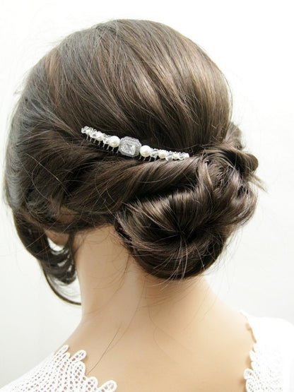 Peigne mariage, peigne mariée cristal Lyse