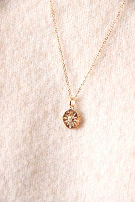 Collier plaqué or et gold filled étoile du Nord