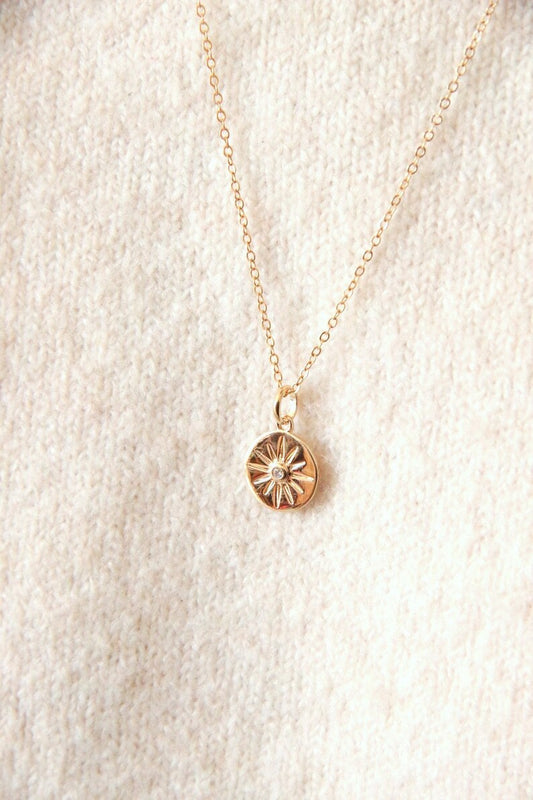 Collier plaqué or et gold filled étoile du Nord